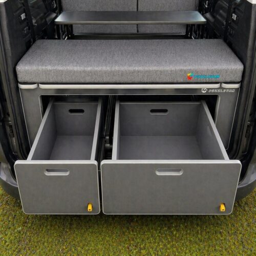 Módulo Cama Básico con (Cajón extraible pequeño+Cajón extraible grande) RENAULT KANGOO«M» desde 2021