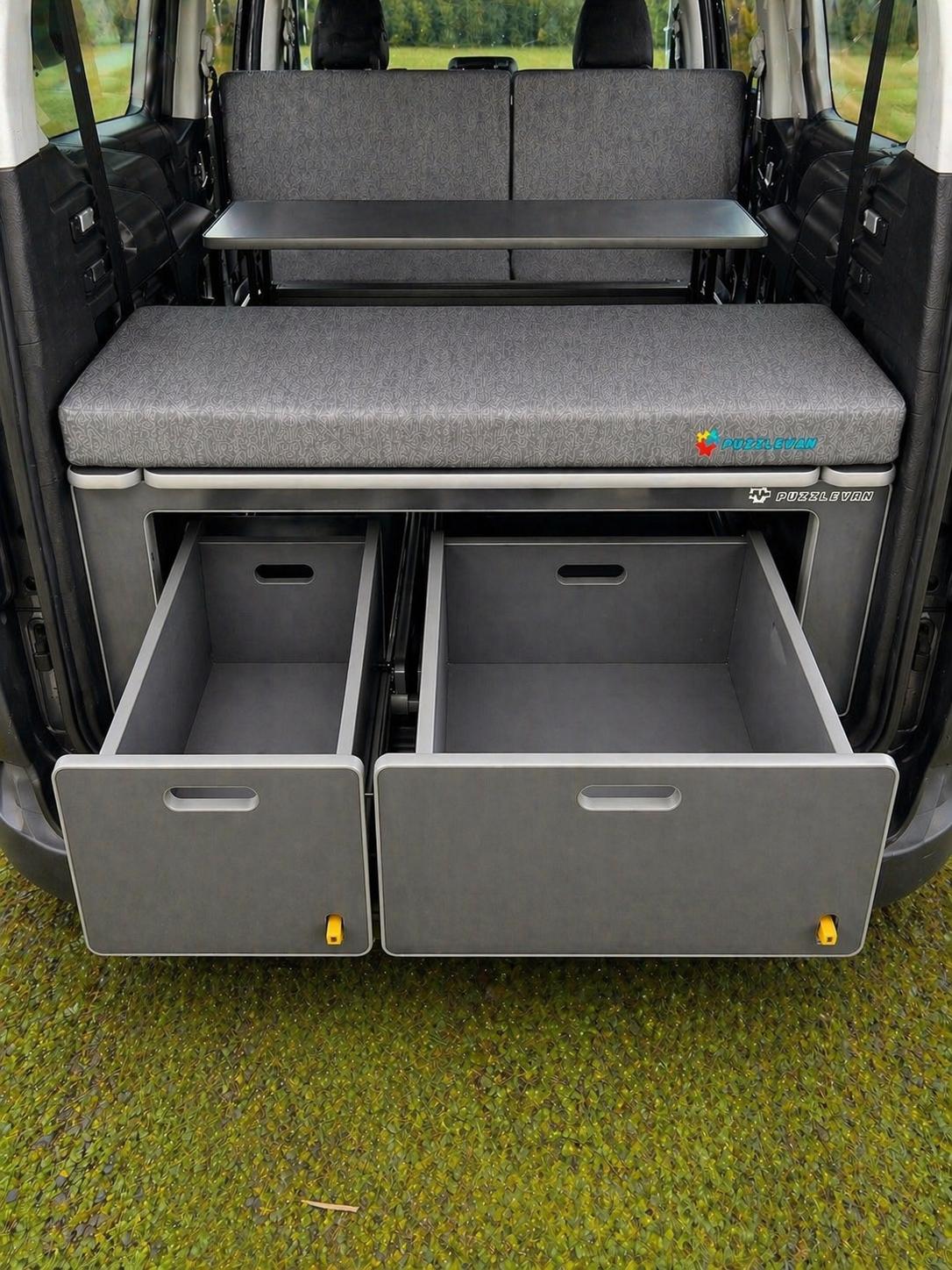 Módulo Cama Básico con (Cajón extraíble pequeño+Cajón extraíble grande)  FORD TOURNEO CONNECT "M" desde 2022