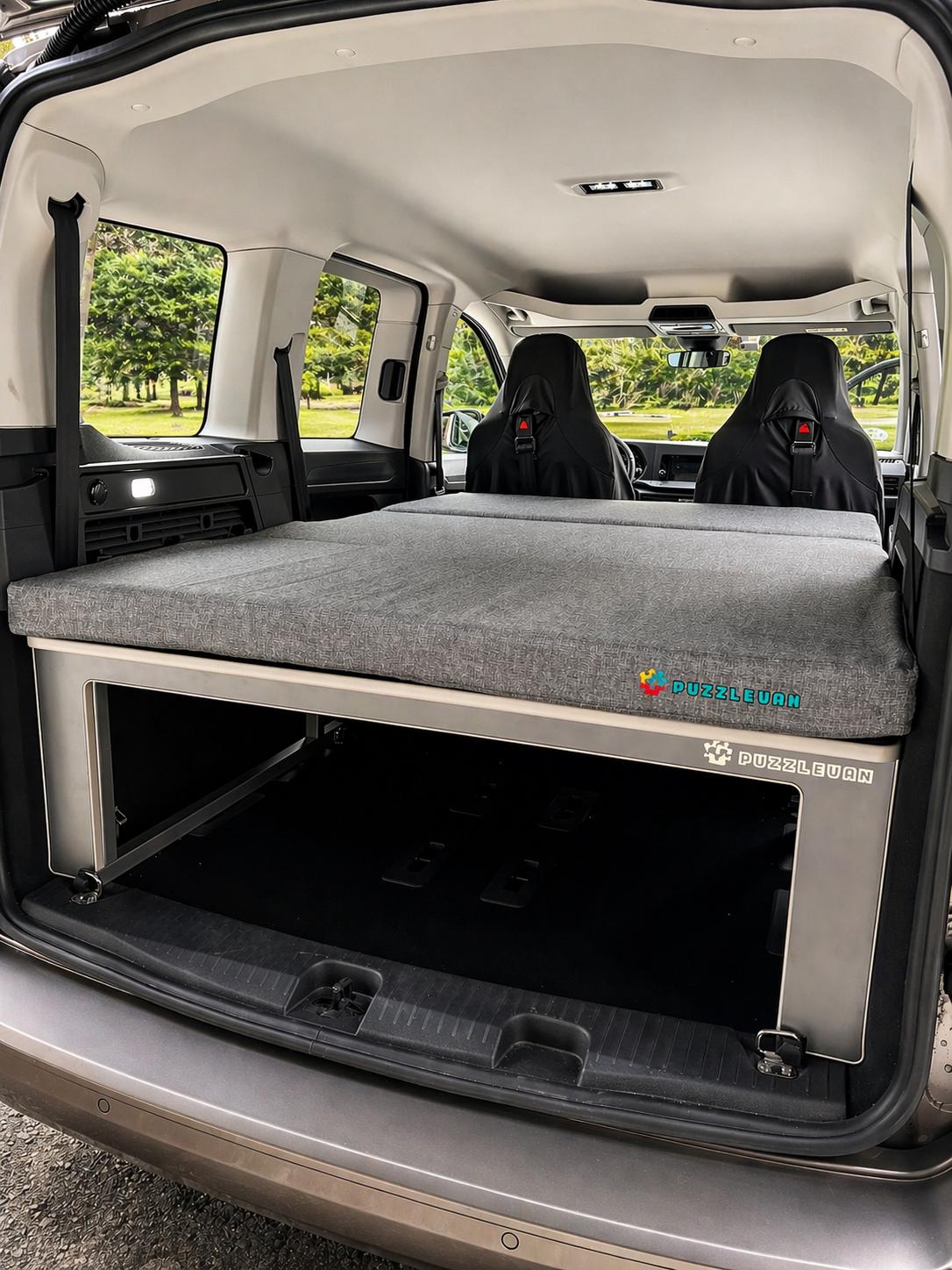 Módulo Cama Básico con (Mesa interior elebable y colchones incluidos) VOLKSWAGEN CADDY MAXI desde 2022 - Imagen 6